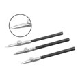 thumbnail image 3 of 3pcs Straight Line Drawing Pen Set Ink Fluid Painting Adjustable Metal Ruling Pen Art Tools, 3 of 9