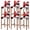 Black Red Gray, variant on Brown Grey Geometric Bar Stool Cover Set of 6, Modern Black White Abstract Art Stretch Bar Chair Cover, Removable Washable Pub Counter Stool Chair Slipcover for Kitchen Dining Room Pub Cafe
