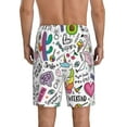 thumbnail image 3 of Kdxio Fun Animal with Unicorn Print Mens Sleep Shorts Bottoms Soft Comfy Pajama Wear Pants with Drawstring Pockets, 3 of 7