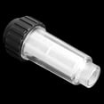 thumbnail image 1 of Mosiee Clean Water Filter Parts G 3/4" M Plastic Connection Fitting High Pressure Washers Black Replacement Attachment, 1 of 8