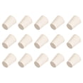 thumbnail image 5 of Tapones de goma sólidos en forma cónica de Unique Bargains para tapones de tubos de laboratorio 0.43 pulgadas x 0.59 pulgadas x 0.79 pulgadas blancos 15 piezas, 5 of 5