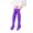 Purple, variant on Qudderr Knee High Socks for Girls Women's Velvet Mid-Calf Socks Teen Kids White over Calf Socks 2-20 Years Old