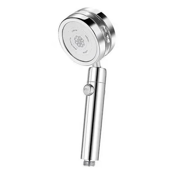 JOYWEI Pomme de Douche, Tête de Douche à Hélice Haute Pression avec Interrupteur Marche / Arrêt, Pomme de Douche à Économie d'Eau pour Salle de Bain