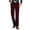 Wine, variant on ShomPort Men's Corduroy Dress Pants Fleece Flat-Front Straight Leg Expandable Waist Pants with Belt Classic Business Trousers