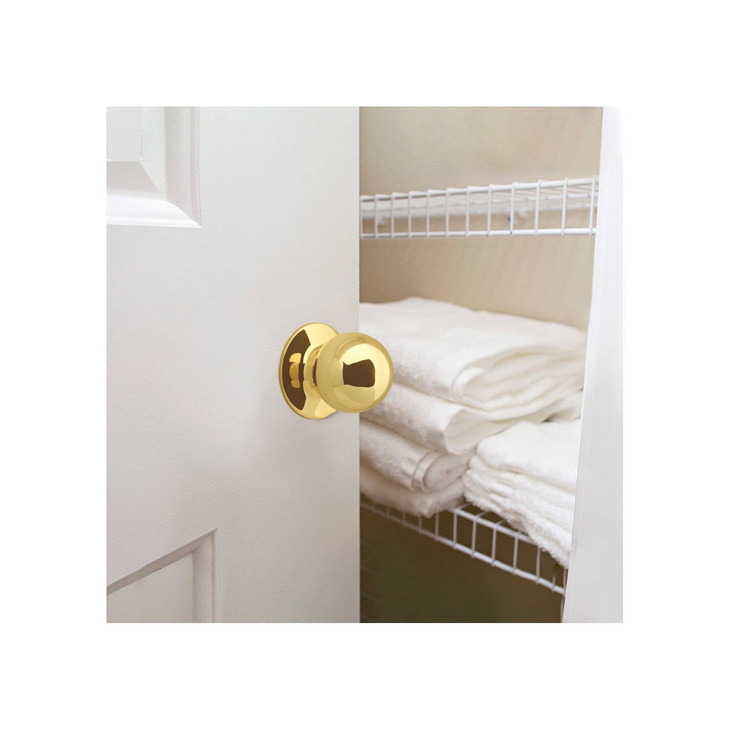 Design House Ball Passage 2-Way Latch Hall and Closet Door Knob