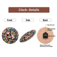 thumbnail image 7 of Colorful Abstract Pop Art Clock Wall Decor 10-Inch Silent Wooden Wall Clock, Battery Operated (AA Batteries Not Included), Artistic Home Decor, 7 of 7