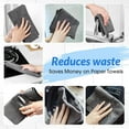 thumbnail image 7 of Thickened Magic Cleaning Cloths for Glass, Microfiber Cleaning Cloth, Thicken Magic Cleaning Cloth Reusable, Streak Free Reusable Microfiber Rag for Kitchen, Window, Glass, Cars (10PCS, 12x12 inch), 7 of 7