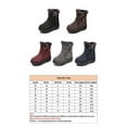 thumbnail image 2 of Gomelly Ladies Work Non-slip Plush Lining Winter Shoes Walking Comfort Snow Boots Warm Side Zipper Mid-Calf Boot Blue 7, 2 of 7