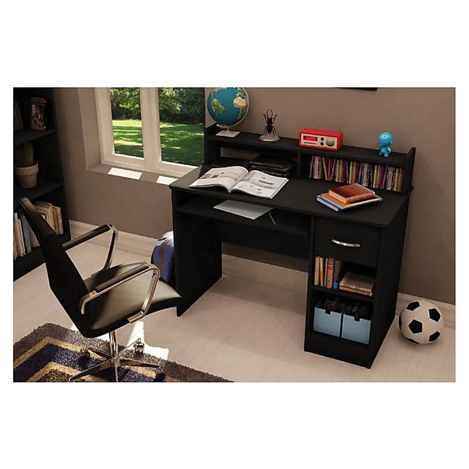 South Shore Axess, Contemporary Desk, Medium Desk Black - image 3 of 5