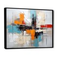 thumbnail image 2 of Designart "Asian Art modern Expression I" Abstract Collages Floater Framed Canvas Art Print, 2 of 7