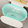 thumbnail image 6 of mdesiwst Wall-Mounted Trash Can with Lid Anti-Odor Insect-Proof Sealed Design No Drilling Large Opening Kitchen Garbage Bin, 6 of 7