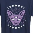 thumbnail image 3 of Instant Message - Cat With Crystals - Women's Short Sleeve Graphic T-Shirt, 3 of 6