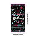 thumbnail image 2 of Music Themed Colorful Happy Birthday Banner Background Party Supplies Backdrop Decors for Birthday Parties Photography Props Celebrations, 2 of 7