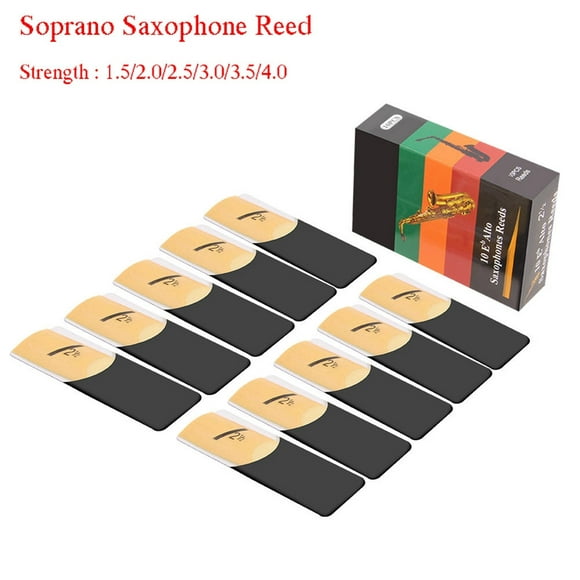 10pcs Alto Saxophone Anches Force 1,5 2,0 2,5 3,0 3,5 4,0 Eb Son Instrument de Saxophone Anches