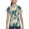 thumbnail image 4 of Honeii Flamingo Print Kids Boy T-Shirt,Breathable Round Neck Tee,Stylish Summer Tee for Boys, for Outdoor Activities and Casual Wear, 4 of 7