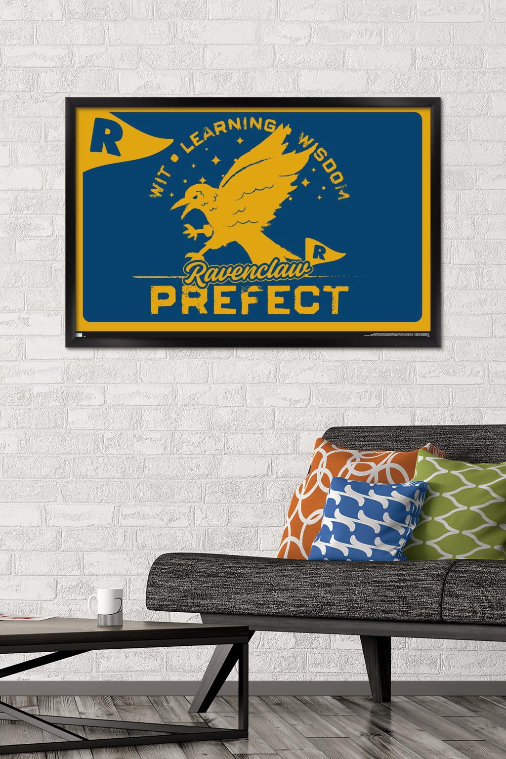 The Wizarding World: Harry Potter - Ravenclaw Clubhouse Crest Wall Poster, 22.375" x 34" Framed