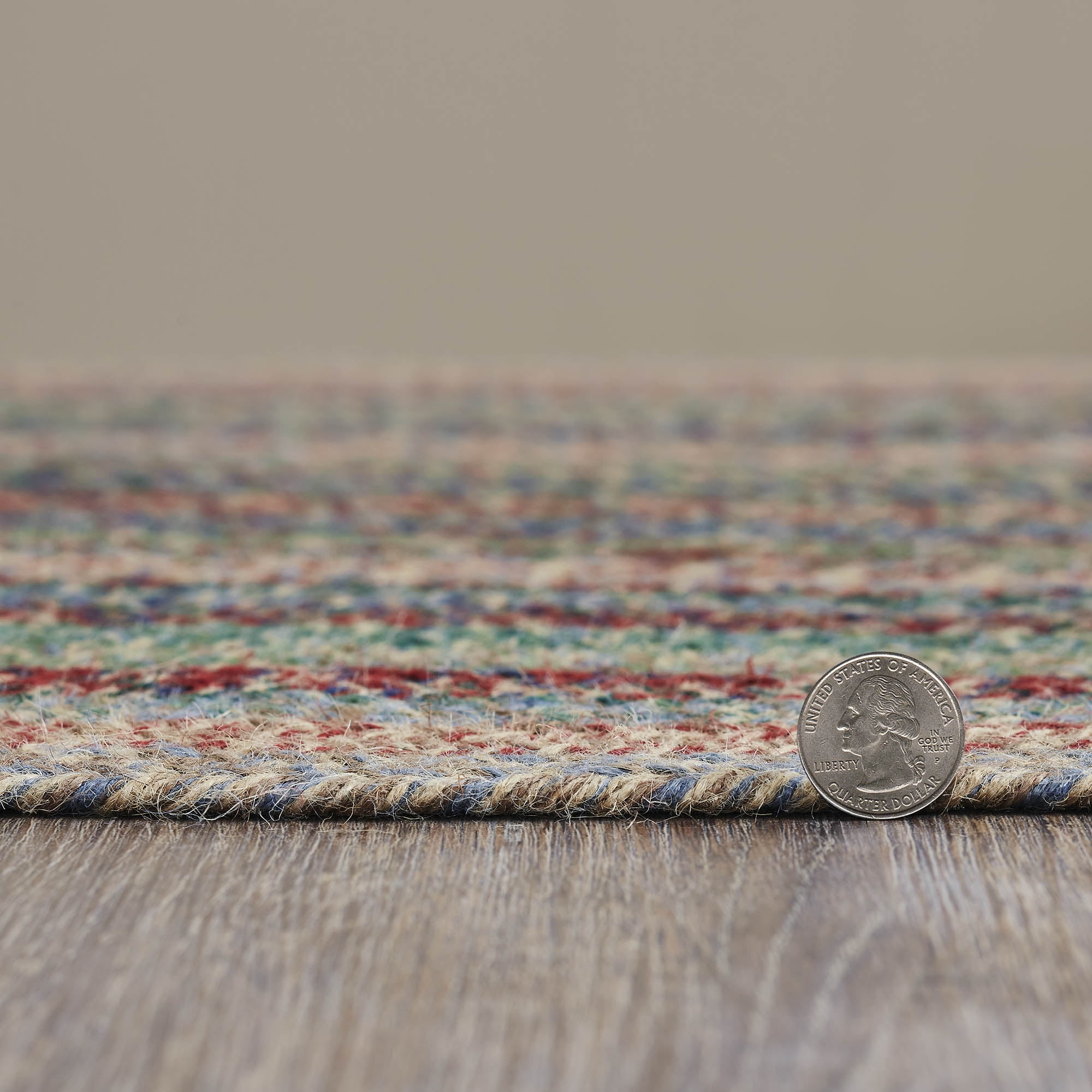 VHC Brands Multi Jute Rug Rect w/Pad 36x72