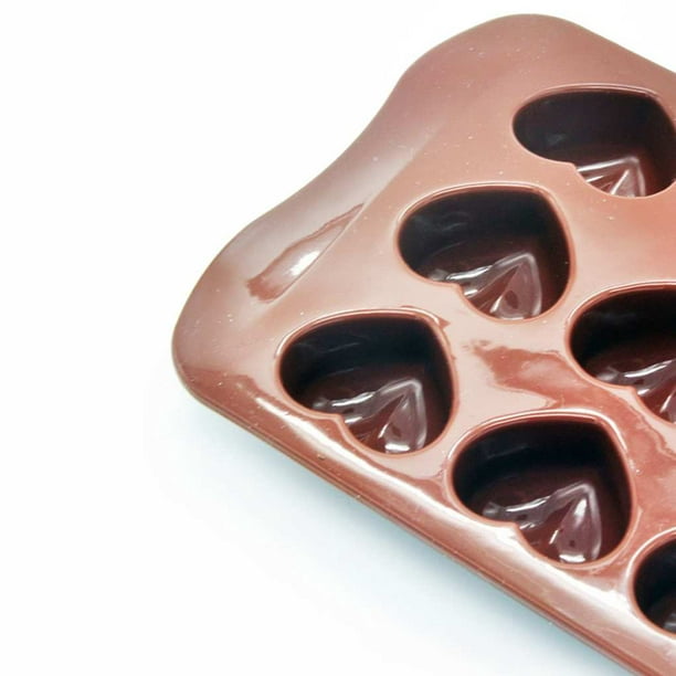 Moule chocolat coeurs lisses 15,5 cm