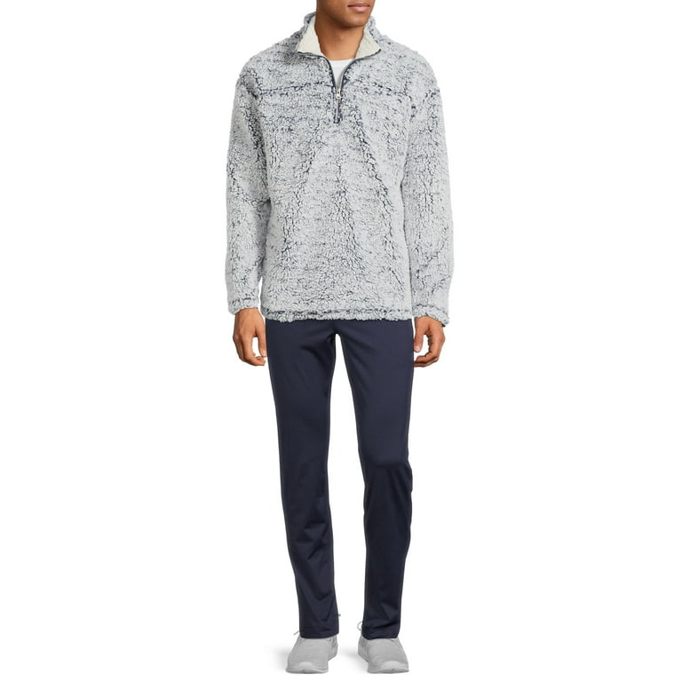 Half zip fluffy pullover sales