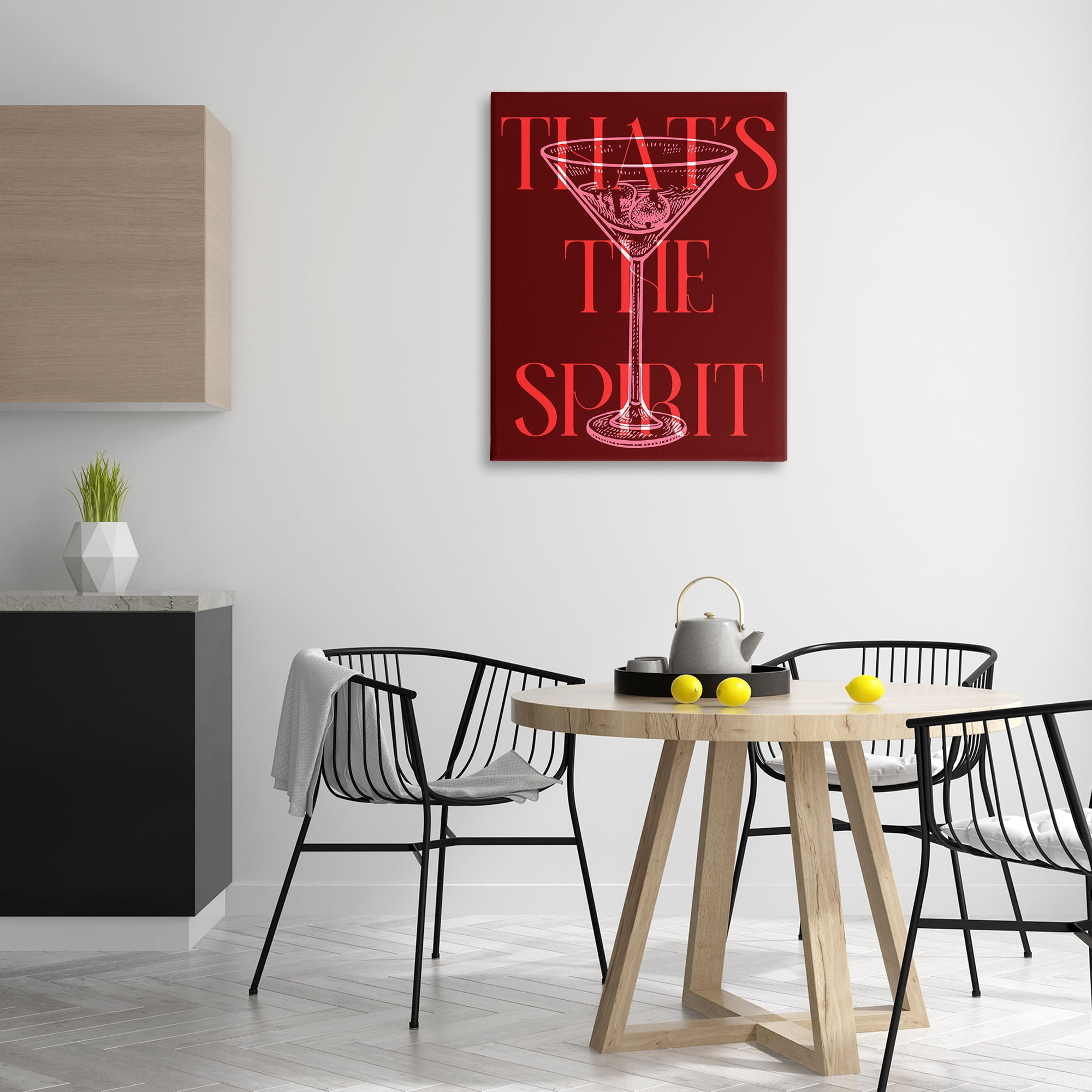 Stupell Industries That's The Spirit Martini Food & Beverage Painting Gallery Wrapped Canvas Art Print Wall Art, 30 x 40