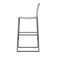 thumbnail image 4 of Butler Specialty Company Urban Woven Leather Rectangular  28" Barstool - White, 4 of 6