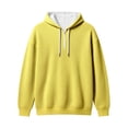 thumbnail image 4 of Bainana Men Half Zip Hoodie Long Sleeve Trendy Hoody Solid Color Hooded Tops Streetwear Fall Outfit Size Xl, 4 of 4