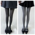 thumbnail image 4 of ZPAQI Women Autumn Slimming Stockings Pantyhose Dark Floral Patterned Silky Tights, 4 of 20