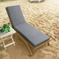 thumbnail image 5 of YEERSWAG 80x26x3 Inch Outdoor Patio Chair Cushion Recliner Cushion Chaise Lounge Cushion Non Slip Waterproof Beach Garden Furniture Cushion with Ties, 5 of 8