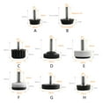 thumbnail image 3 of 10 Pcs/set Chairs Foot Pads Adjustable Furniture Leveling Feet Screw-in Base Sofa Bed Cabinet Table Floor Protector, 3 of 7