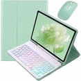 thumbnail image 1 of Funda con Teclado Retroiluminado Verde Menta y Blanco con Mouse para iPad 10.2"/10.5", 1 of 7