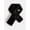 Black Soot, variant on Women's Faux Fur Scarf, Gray