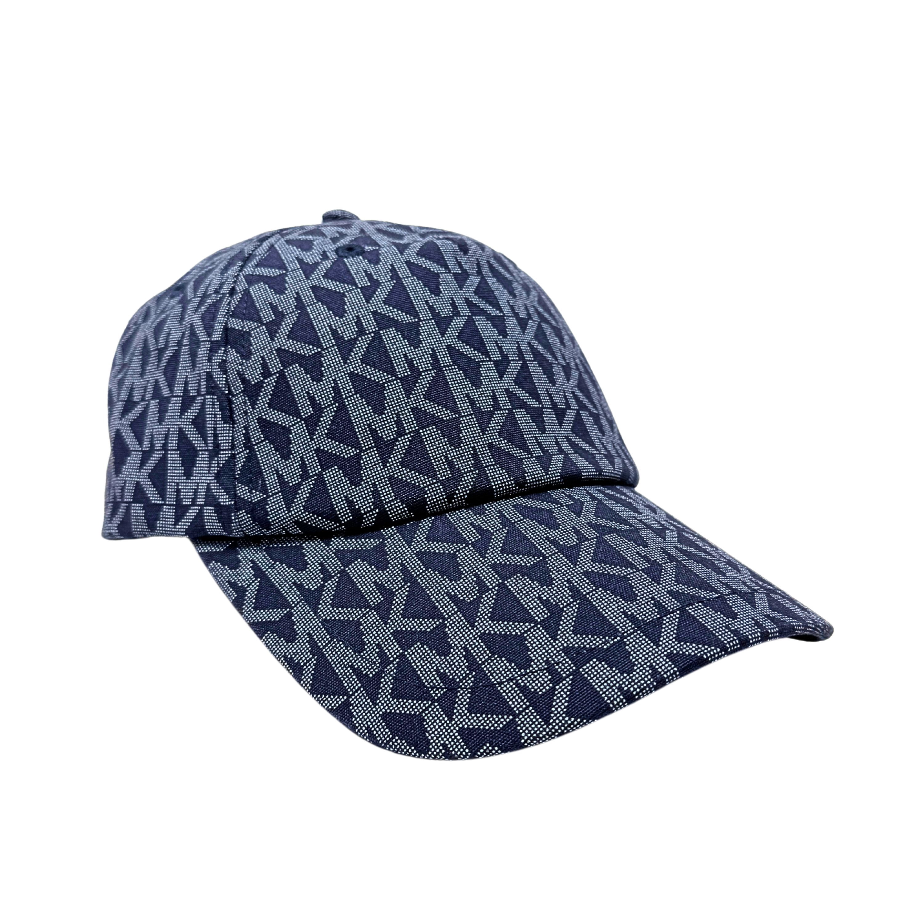Michael Kors MK Signature Hat Logo Print Cotton Baseball Cap 