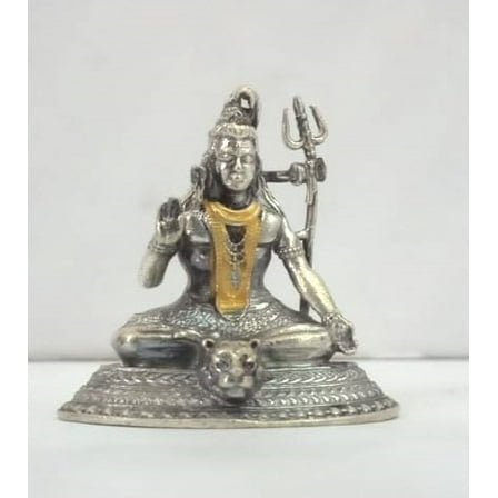 DIWANSONS SILVER GOD SHIV JI MURTI, 1.5 x 1.5 SIZE