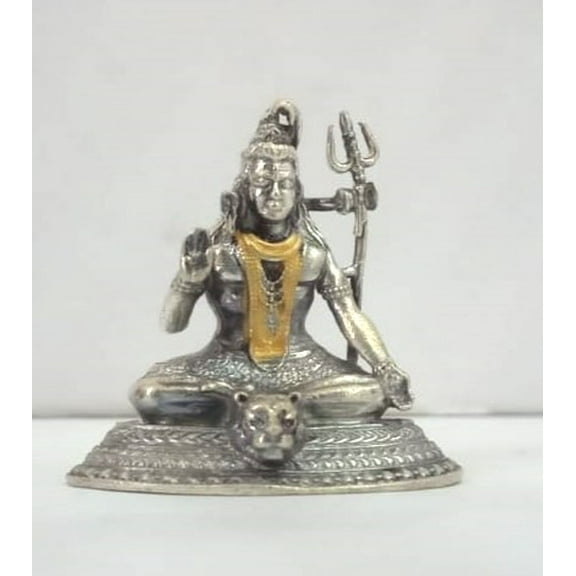 DIWANSONS SILVER GOD SHIV JI MURTI, 1.5 x 1.5 SIZE