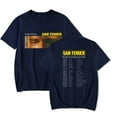 thumbnail image 1 of Sam Fender People Watching Tour 2025 Indie Rock Merch T-Shirt Unisexe à Manches Courtes Col Rond - Imprimé Graphique d'Inspiration Rétro Coton Décontracté Mode Urbaine,m,Bleu Marine, 1 of 5