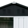thumbnail image 4 of 6x4 Ft Outdoor storage sheds  Apex roof White+Black, 4 of 6