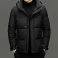 thumbnail image 3 of Chaqueta corta de plumón, chaquetas con capucha, ropa de diseñador para hombre, chaquetas acolchadas ligeras con relleno de plumón de pato, abrigo cálido de invierno para hombre, 3 of 5