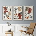 thumbnail image 5 of Soft Palms I - Framed Premium Gallery Wrapped Canvas L Frame 3 Piece Set - Ready to Hang, 5 of 9