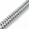 thumbnail image 2 of EOEMY 304 Stainless Steel Bracelet Rushed Magnetic Clasp Antique Silver 8.5" 12mm&nbsp;A106-Silver, 2 of 3