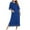 00 # Blue, variant on YFPWM Women's Warm Robe Long Plush Bathrobe for Winter Winter Warm Nightgown Autumn Nightdress Zip Pocket Loose Pajamas Purple S