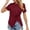 Wine, variant on Women T Shirts Short Sleeves Crew Neck Basic Tee Shirt White Summer Tops Comfort Tshirt