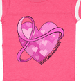 thumbnail image 4 of Inktastic Breast Cancer Awareness- Pink Ribbon Around Heart Boys or Girls Baby Bodysuit, 4 of 5