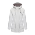 thumbnail image 4 of Women Lightweight Waterproof Parka Hooded Softshell Rain Jacket Warm Windbreaker Long Outdoor Coat with Pockets, 4 of 6