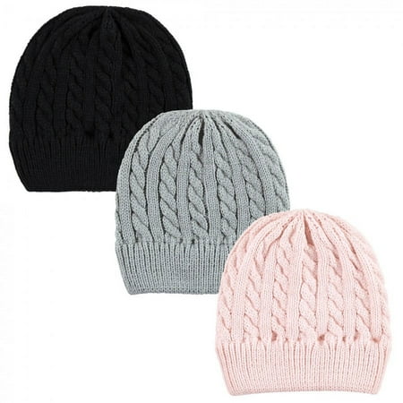 UPC: 0660168520897 | Hudson Baby Family Knitted Caps 3pk Pink Black Youth