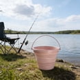 thumbnail image 4 of Cubo de agua de plástico plegable para coche, pesca, camping y uso al aire libre: cubo plegable portátil para viajes y hogar., 4 of 6