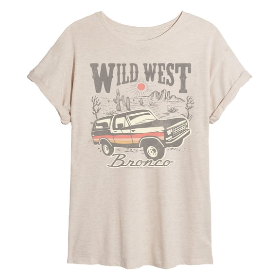 Ford - Bronco Countryside - Juniors Oversized Graphic T-Shirt