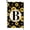 B, variant on Monogram Letter D Garden Flag Summer Sunflower 12x18 Vertical Double Sided Spring Floral Outside Decorations Small Black Burlap Family Last Name Initial Yard Flag