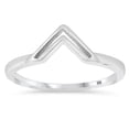thumbnail image 1 of Minimalist Cutout Triangle Chevron V Boho Sterling Silver Ring 925 Jewelry Female Male Unisex Size 9, 1 of 4
