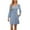 Light Blue, variant on biudgviw Sweater Dresses for Women Casual Ribbed Knit Square Neck Long Sleeve Pullover Dress Fall Comfy Mini Dress with Pockets