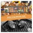 thumbnail image 3 of TriGol 35" Electric Griddle Teppanyaki Grill, Nonstick Extra Large Cooking Plate for Pancake Barbecue, Indoor Outdoor Table Top Grill with Adjustable Temperature & Drip Tray, 2000W, 3 of 9